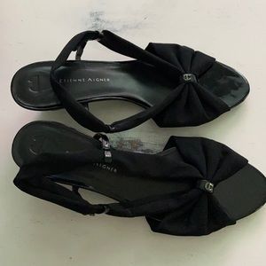 Wedge sandals. Inch and a half